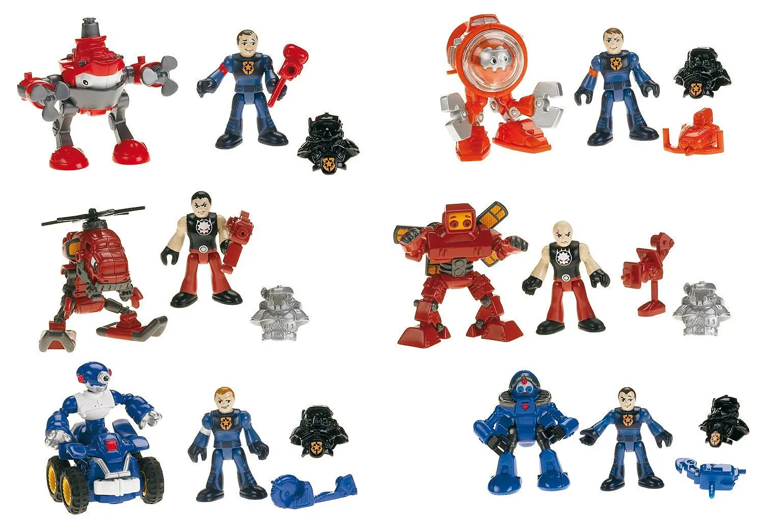 imaginext robot police tank