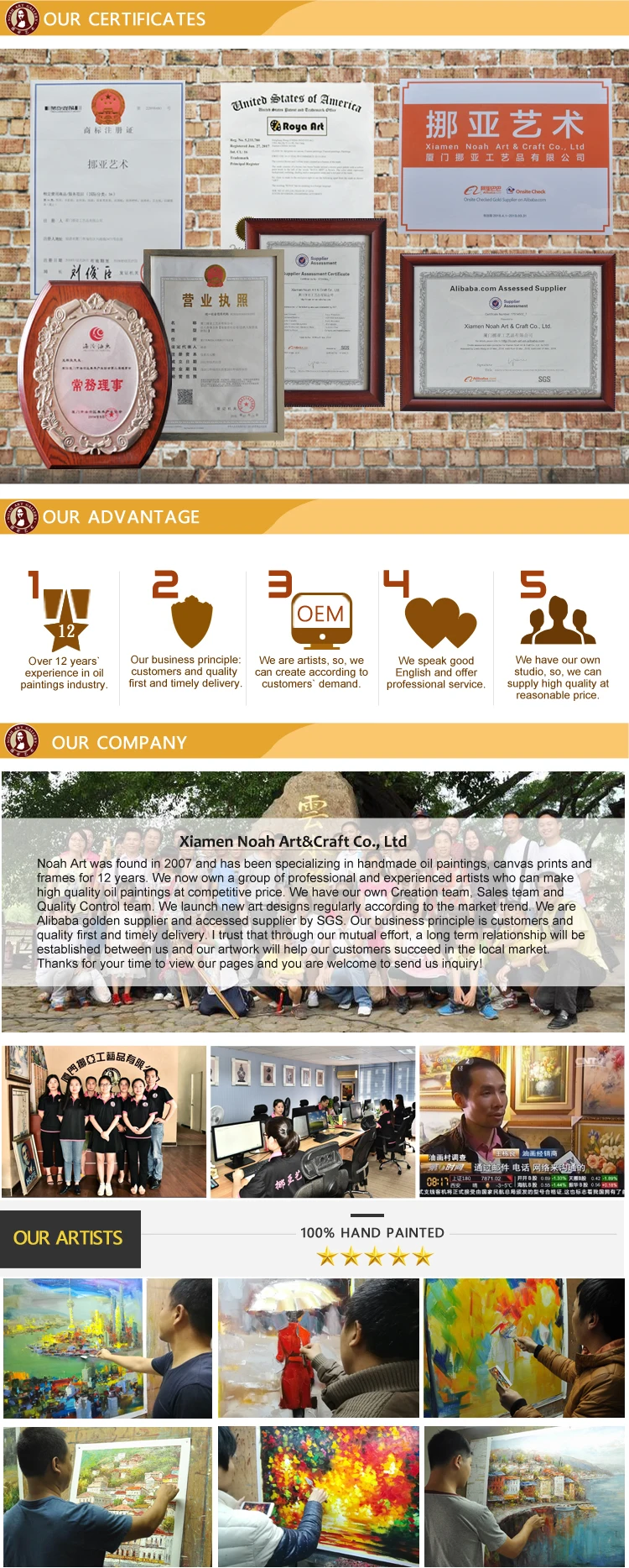 Vintage Home Decoration Art Famous Car Abstract Painting for Kids Room