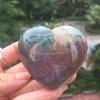 Indian agate heart cabochon natural stone heart jewelry accessories
