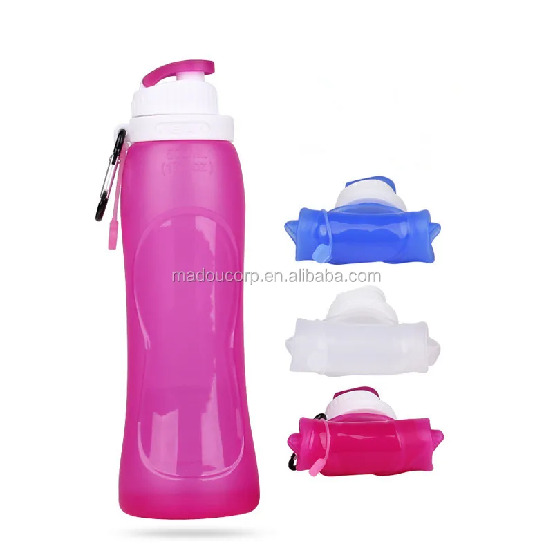 Bpa Free Folding Silicone Drinking Canteen Leak Proof Sport Water
