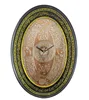 oval shaped religious wall clock