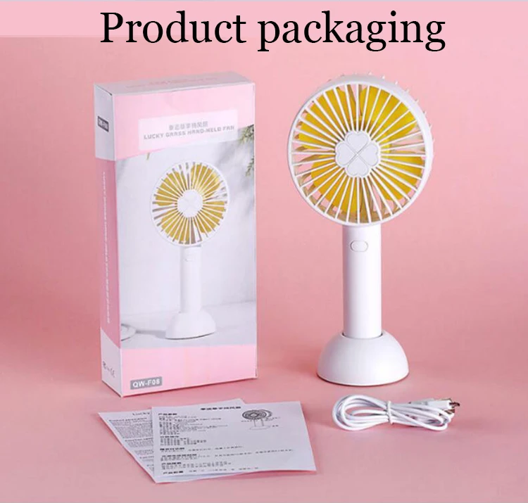 Clover handheld summer adjustable ventilator usb rechargeable desktop outdoor fan