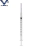 Medical disposable safety syringe with needle 3cc 3-ring RUP SIP syringe