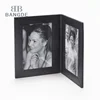 custom foldable double sided leather photo frame picture frame manufacturer.