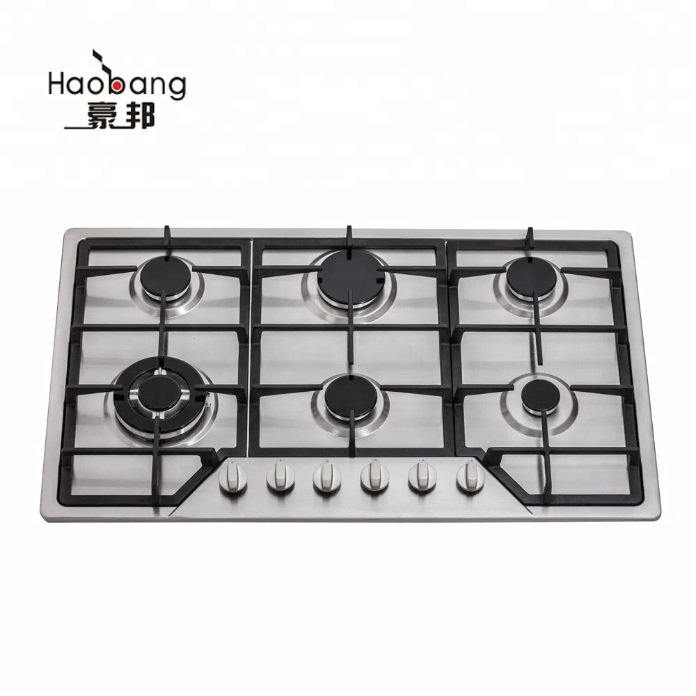 Jh5101 Stainless Steel Built In 5 Burners Cooking Kitchen Range