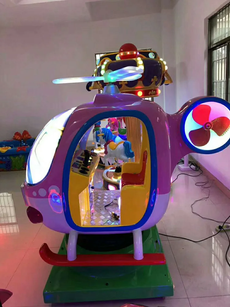 Hot Selling Coin Operated Kiddie Rides Helicopter Amusement Rides For ...