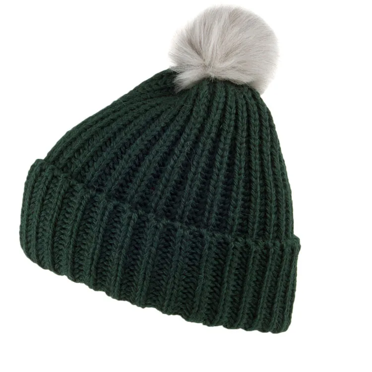 wool bobble hat