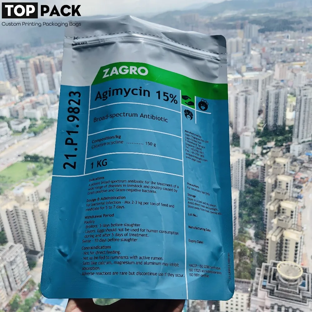 Plastic White Resealable Zip Lock Soil Fertilizer Packaging Bag Buy