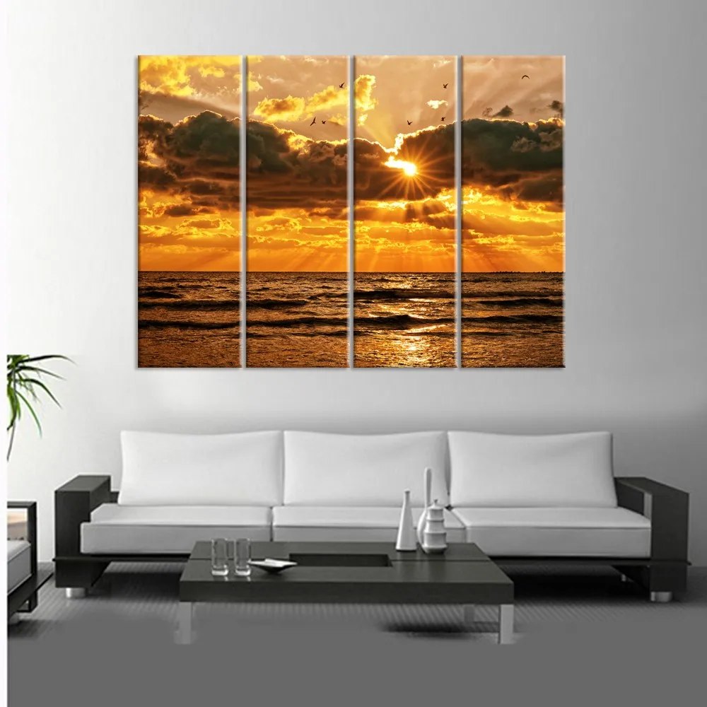 Download Strand ingelijst kunst aan de muur Desktop Wallpaper Free