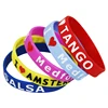 Supplier New Arrival Handmade Products Bangles With Cheap Italy Flag Wristband High Quality Custom Embossed Silicone Bracelet