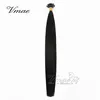 VMAE 100g Ukrainian 1# Black Color Bomb Slik Straight Raw Virgin One Donor Hair Weaves Pre Bonded U Tip Human Hair Extension