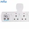 Hot new products 16amp 3 pin plug 13a single switched outlet 220 volts wall plate socket with usb