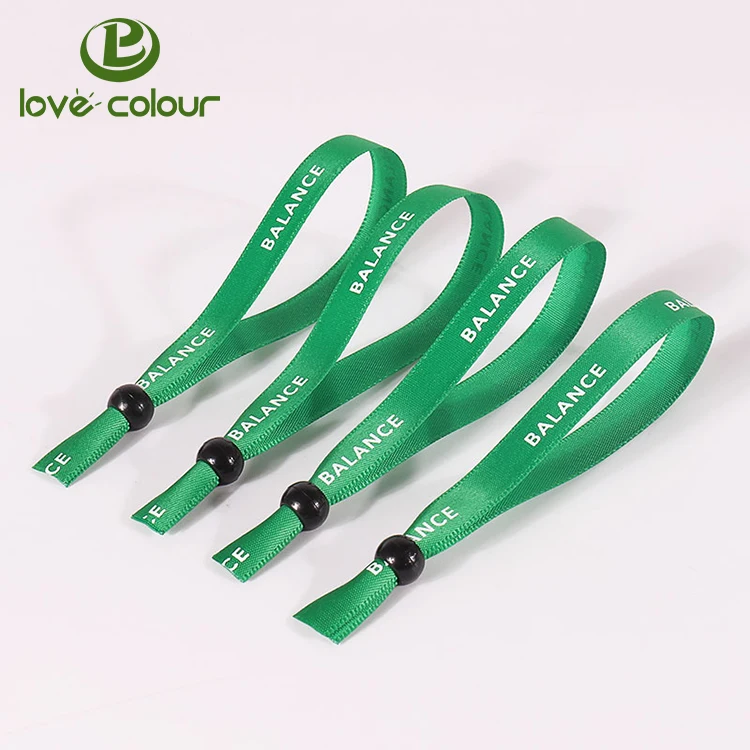 Festival Polyester Custom Satin Wristband Bracelet For Hallowma With