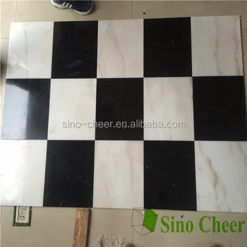 Standard Bathroom Black White Marble Tiles 30x30 Sizes Standard Bathroom Black White Marble