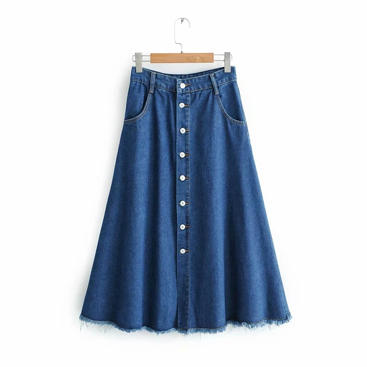 Summer Sleeveless With Blet Design Casual Dresses Length Denim Women Dresses for Lady