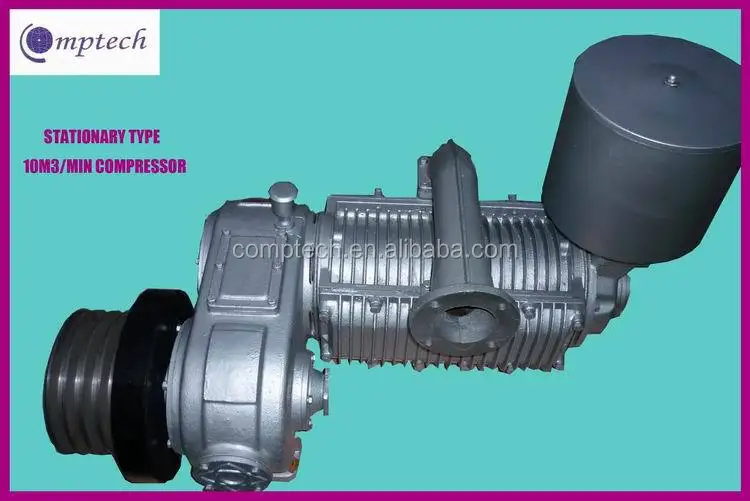 14m3/min two cylinders stationary air compressor for bulk cement