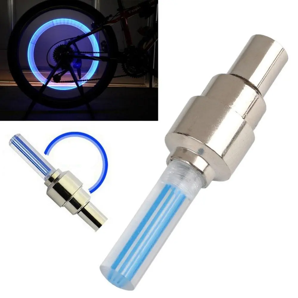 Multicolor Ocathnon A Pair of Flashing LED Valve Cap Light Wheel Tyre Lamp Bulb for Car Vehicle Auto Trucks Motorcycle Bike