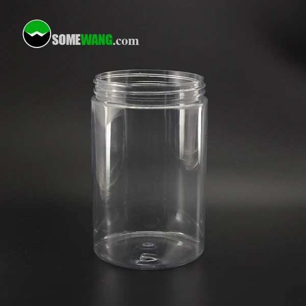 large round clear plastic containers