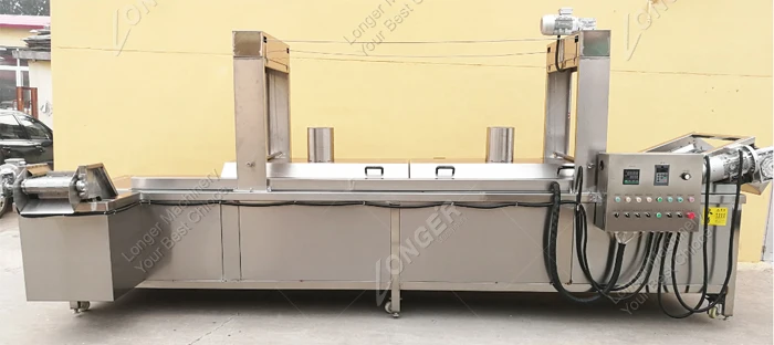 Factory Price Commercial Automatic Continuous Fish Peanut Frying Equipment Potato Chips Fryer Machine