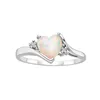 INFANTA JEWELRY Hot Selling Couple Ring Gift Wholesale Heart Shape Opal Rings For Women Engagement Ring 2018