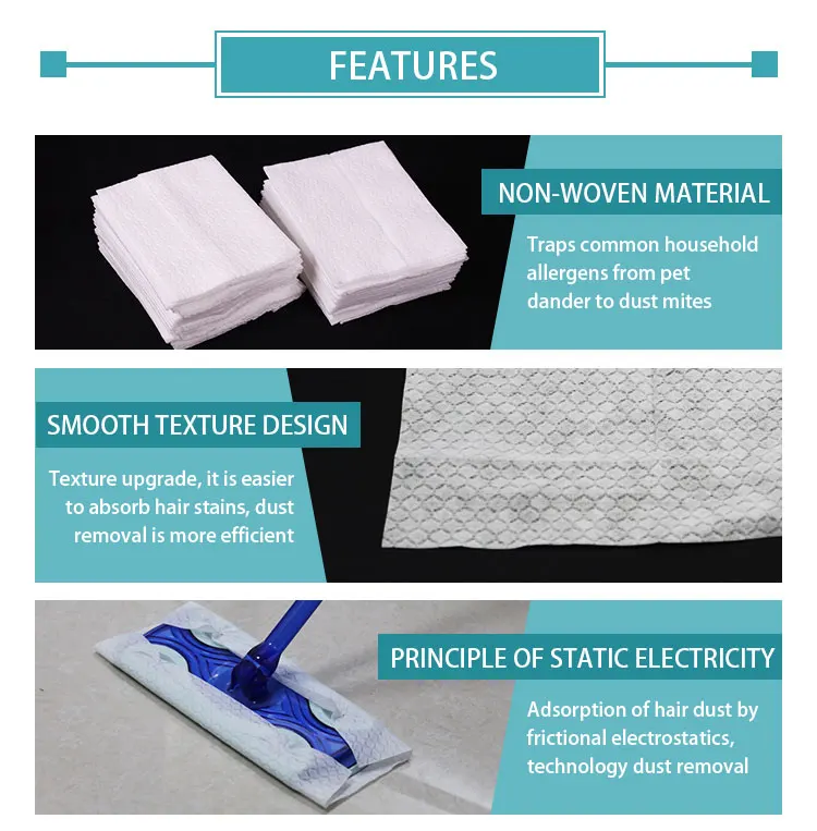 Non-woven Floor Cleaning Antistatic Dust Free Cloth,Floor Dry ...