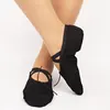 Promotion Cheap Boys Black Canvas Split Sole Leather Toe Flat Ballet Shoe