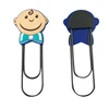 New custom cartoon shape paper clip silk screen printing / engrave logo money clip