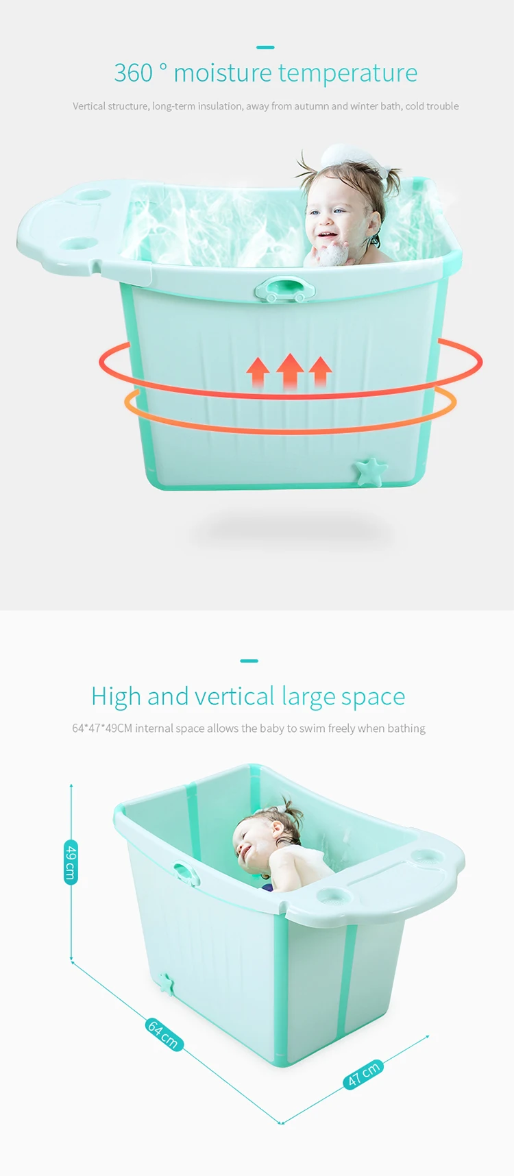 Foldable Baby Bath Tub Sturdy portable Baby Bathtub Buy Foldable