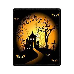 SOFTKIITY Blankets Design Happy Halloween Blanket Fashion Warm Cozy Soft Sofa Bed Blankets Throws Blankets 58X80 Inches (Large)