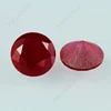 Bottom not polished round cut lab created ruby rough corundum gems prices