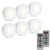 wireless led puck light 6 pack with remote control