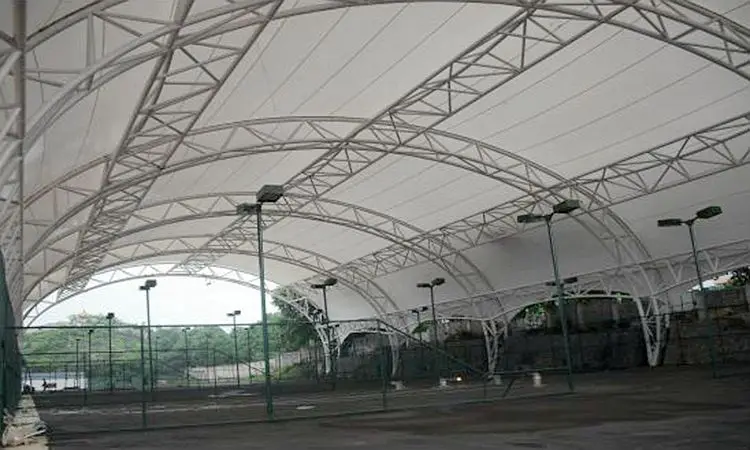 Universitas Lapangan Tenis Membran Desain Struktur Outdoor 