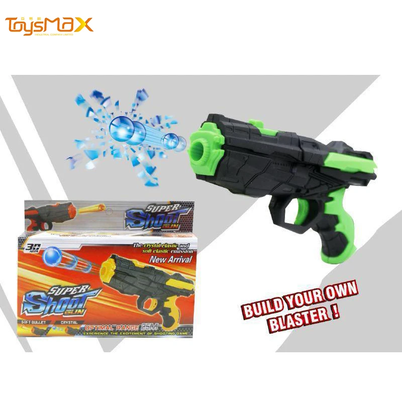 Kids summer toys 2 in 1 Cheap price Water Ball Gun With Soft Water Bullet EVA soft bullet gun toy outdoor toys