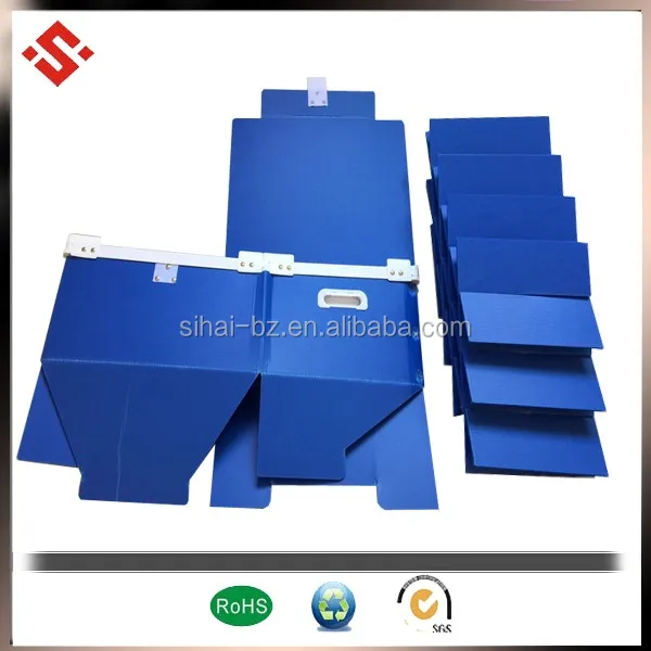 Foldable plastic pp hollow storage containers box