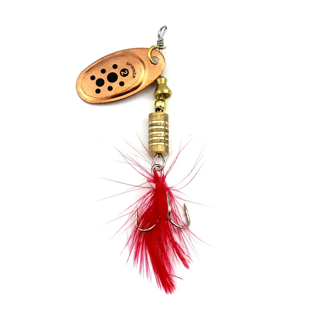 Newup Metal Blade Lure Spoon 6.5cm 5.3g Red Feather At The Tail Buy