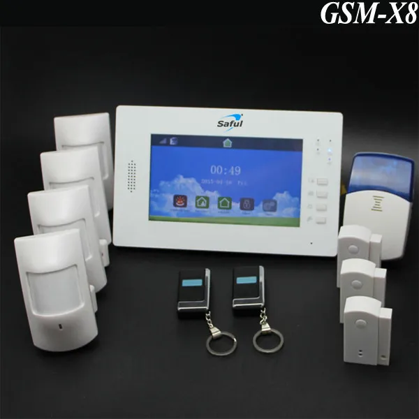 7 Inch Touch Screen Gsm/pstn Auto Dialer Alarm System For Home