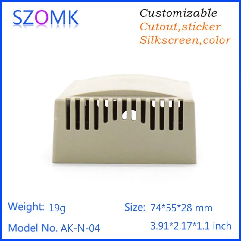 Trung Quốc Nhà Sản Xuất SZOMK ABS Nhựa Điện Tử Công Nghiệp Bao Vây Cảm Biến Nhiệt Độ Trường Hợp Nhà Ở