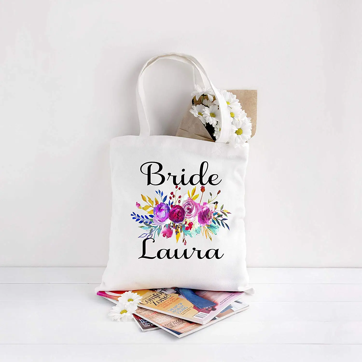Flower Pearl PIXNOR Bridal Bridesmaid Flower Decorated Dolly Handbag