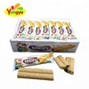 Halal chocolate wafer with milk roll bar biscuits puffed food twin stick candy