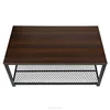 Short Leg Indonesian Oak Wood Coffee Table Luxury