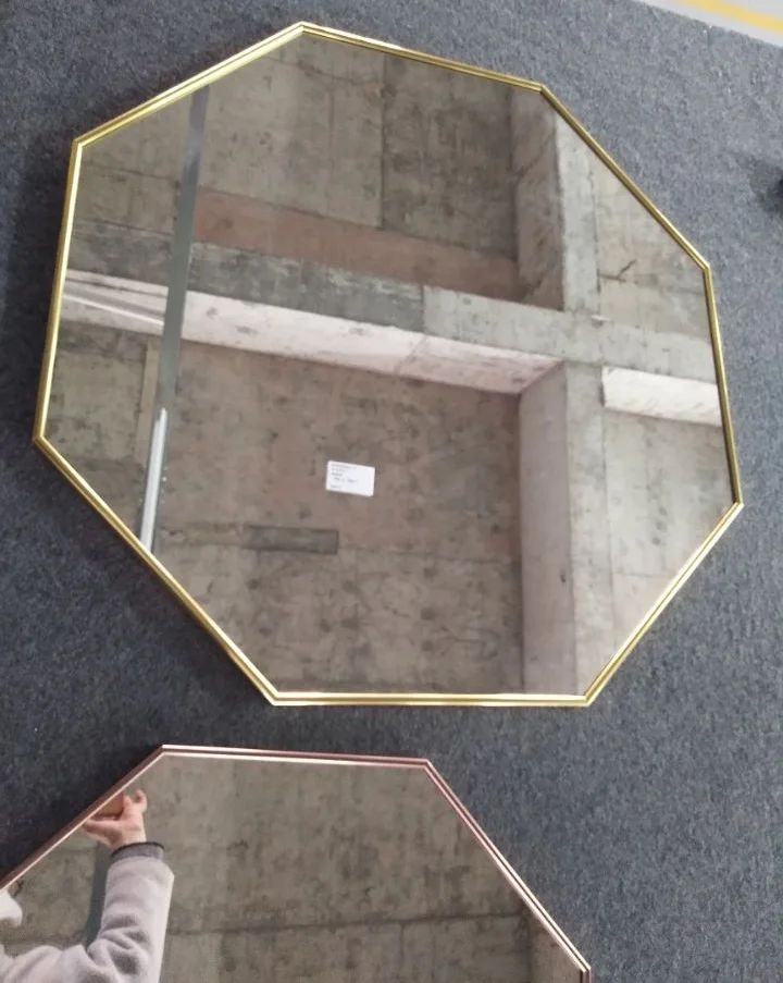 Gold Hexagon Mirror