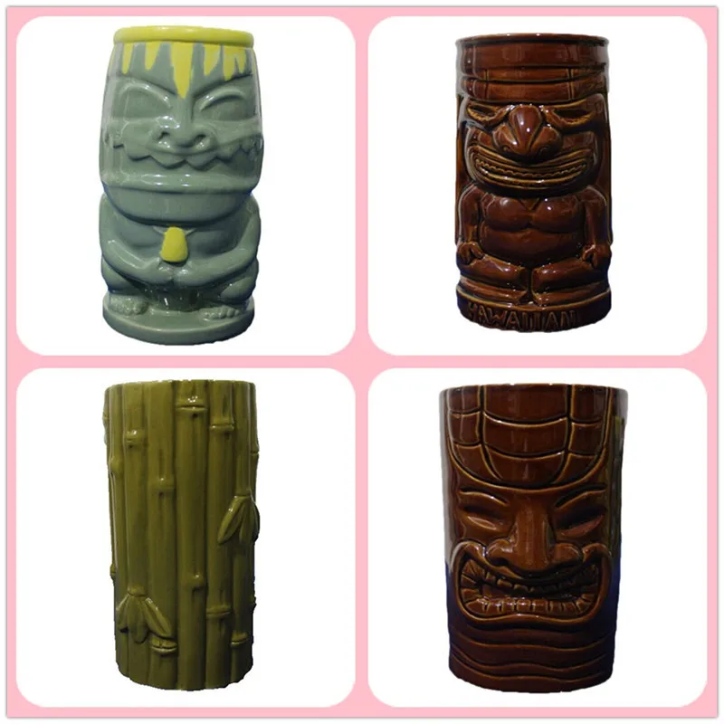 Novelty Custom Unique Shaped 3d High Quality Ceramic Tiki Mug Buy