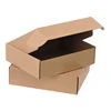 flat black kraft poly cardboard custom corrugated mailer box printed packing box with handle