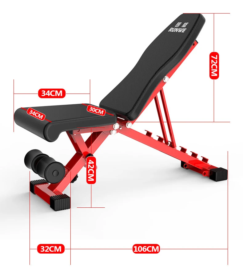 Body Strong Folding Fitness Machine Gym Best Flat Sit Up Bench
