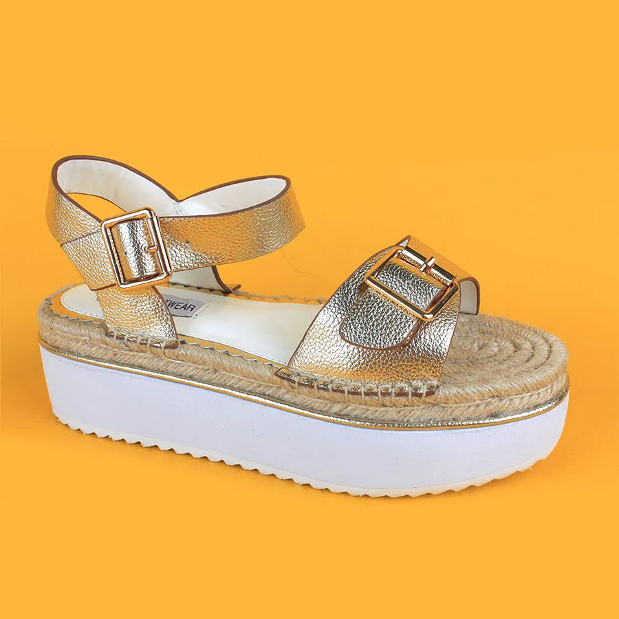 women thick platform leather slippers summer beach eva soft sole
