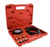 13 Pcs Engine Oil Pressure And Transmission Fluid Tester Gauge Auto Diagnostic Tool Set Kit , Hose, and Adapters