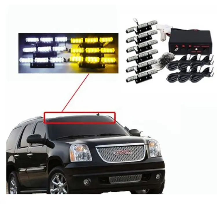 Law Enforcement Vehicles Police Warning Lights 216w Led Light Bars For
