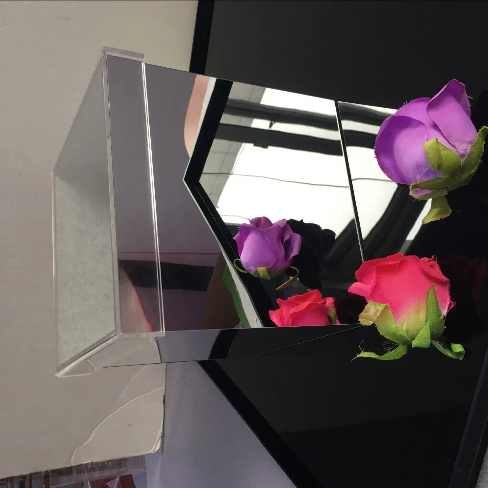 Factory Directwholesale Acrylic Silver Mirror Flower Box With Lid Buy
