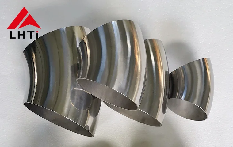 Hot sale 90 degree 34mm 51mm 63mm 76mm 89mm Grade 2 titanium elbow for exhaust