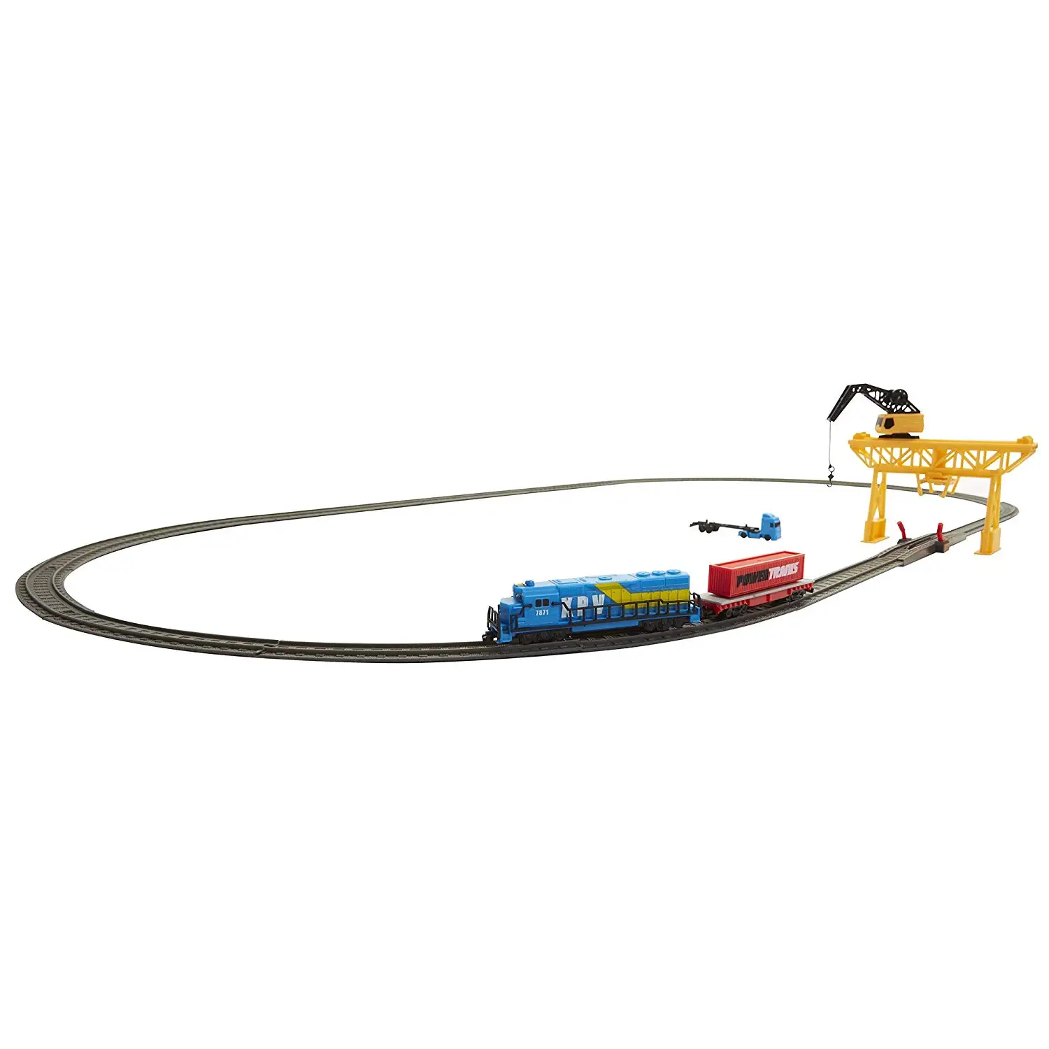 Power Trains Deluxe City Set Power Trains Motorized Deluxe City Train Set with 30+ Feet
